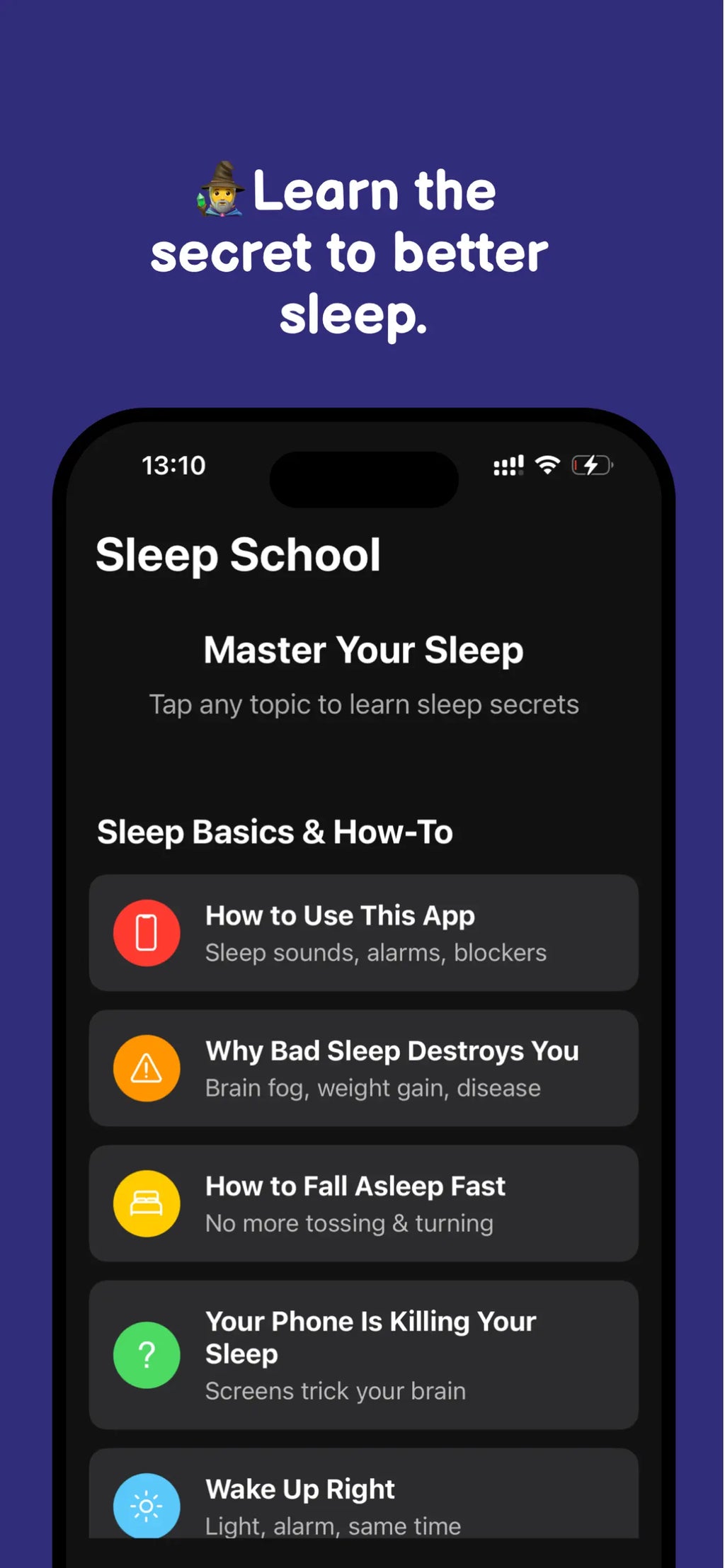 The Bliss Alarm App – Fall Asleep Fast Tonight (One Time Payment)